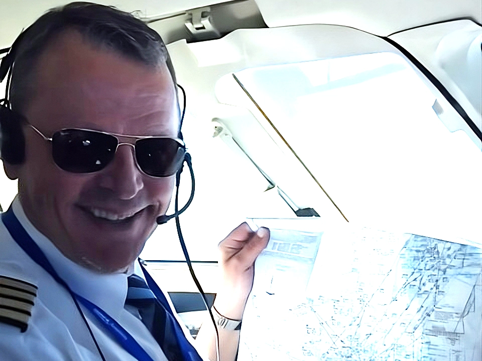 Michael Esser in the cockpit